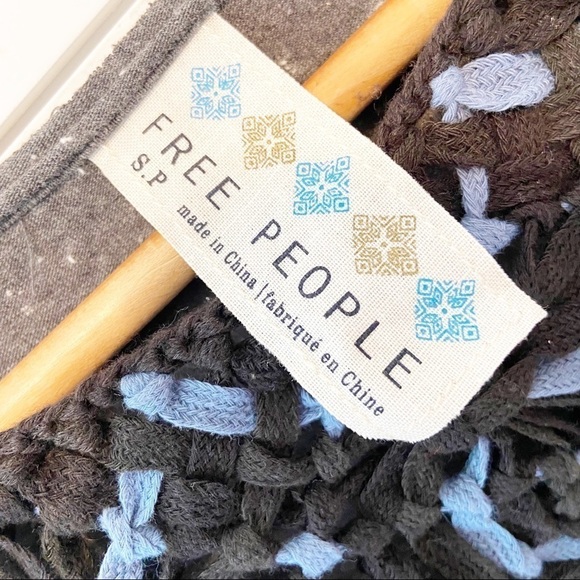 Free People Crochet Neckline Asymmetrical Dress - Picture 5 of 15